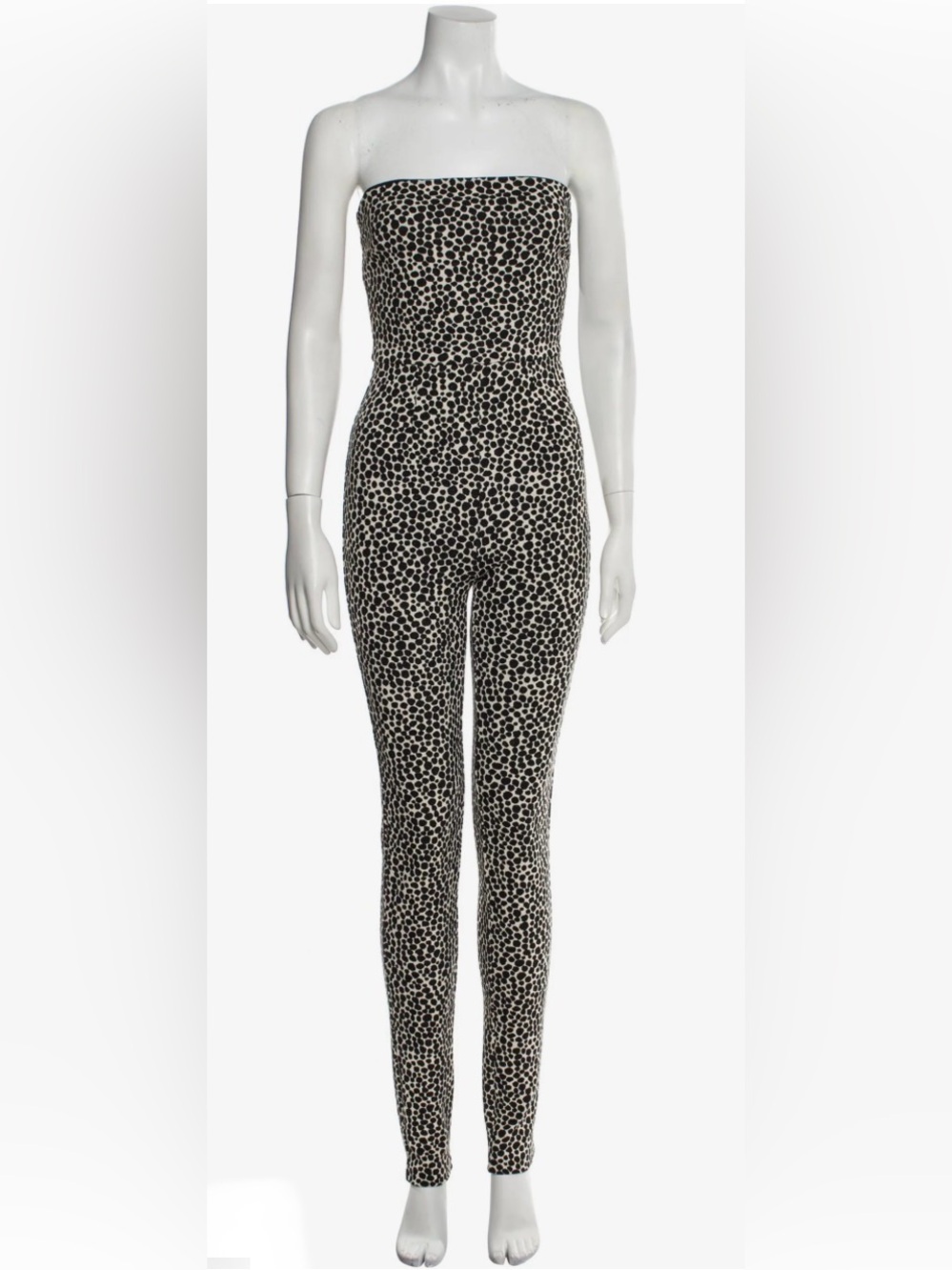 Mara Hoffman Animal Print Strapless Jumpsuit XS